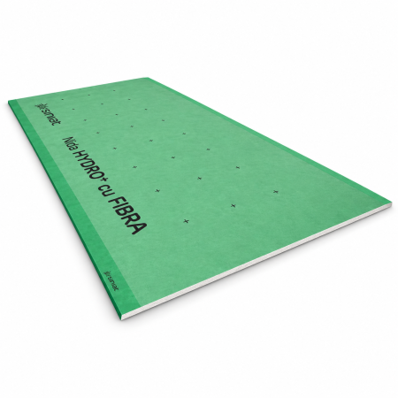Placa gips-carton rezistenta la umiditate Siniat Nida Hydro Plus, tip H2, 12.5 x 1200 x 2600 mm